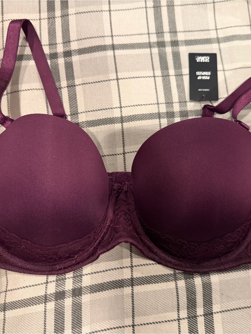 Torrid strapless push up  bra 40C